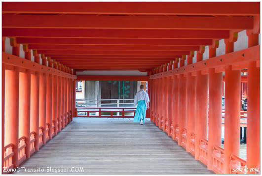 Templo en la isla de Miyajima 