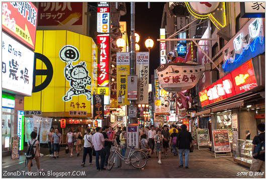 Visita de Osaka calle Dotonbori