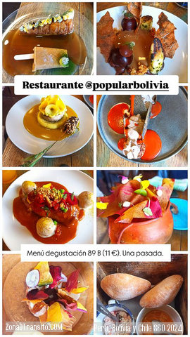 Restaurante el Polular (La Paz - Bolivia). Dónde comer en un viaje por Perú, Bolivia y Chile.